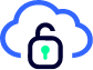 Cloud icon with a padlock